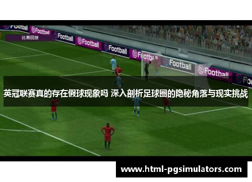 英冠联赛真的存在假球现象吗 深入剖析足球圈的隐秘角落与现实挑战